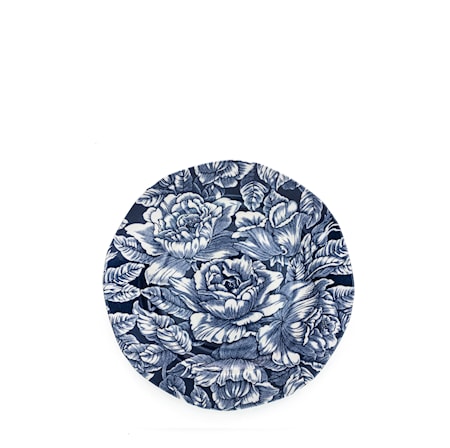 Ink Blue Hibiscus Lautanen 19 cm