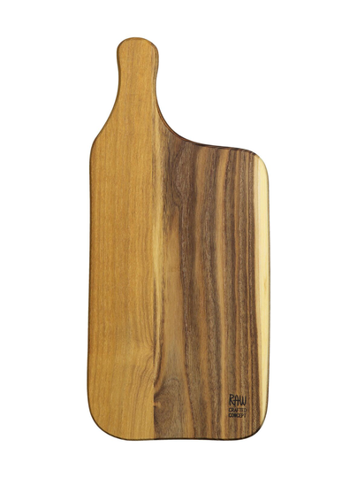 Raw teak wood -leikkuulauta