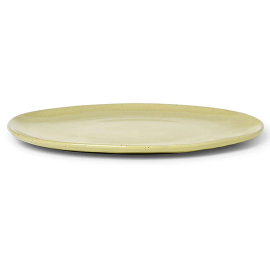 ferm LIVING Flow lautanen 27 cm Yellow Speckle