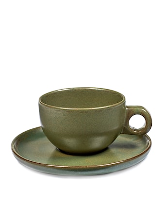 Surface Cappuccino kuppi ja lautanen 23cl Camo Green