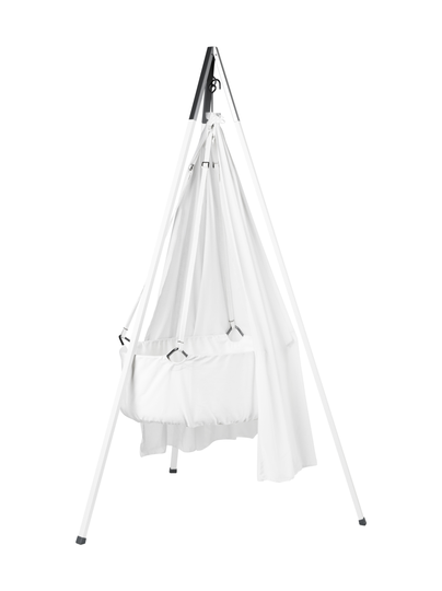 Leander classic -kehtosetti kolmijalalla 7-osaa, white