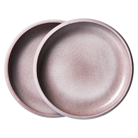 Bold & Basic Lautanen 2-pakkaus 22 cm Keramiikka Violetti