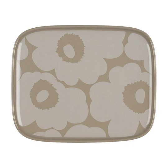 Marimekko Unikko lautanen 15 x 12 cm Beige