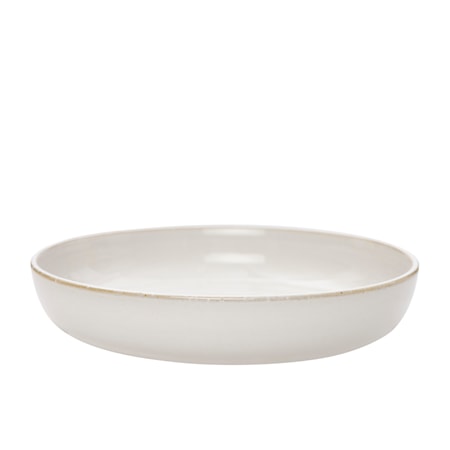Lautanen 21 cm Luonnonvalkoinen