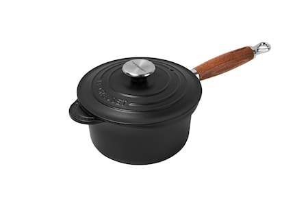 Kattila puukahva teräsnuppi Matte Black 1,8 l/18 cm