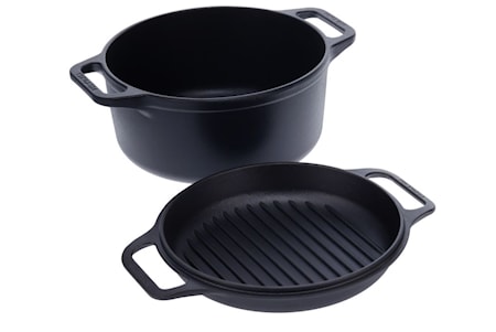 Combo Cooker Valurautakattila ja Paistinpannu Emaloitu Ø 26cm
