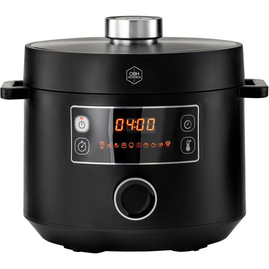 OBH Nordica Turbo Cuisine -monitoimikeitin 4,8 litraa, musta