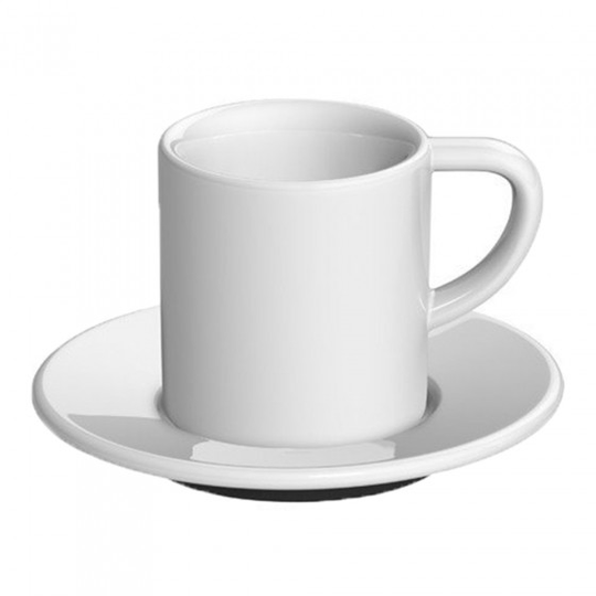 Espresso kuppi ja lautanen Loveramics Bond White, 80 ml