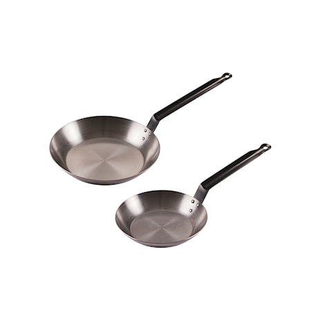 Paistinpannu setti Hiiliteräs 28+20 cm