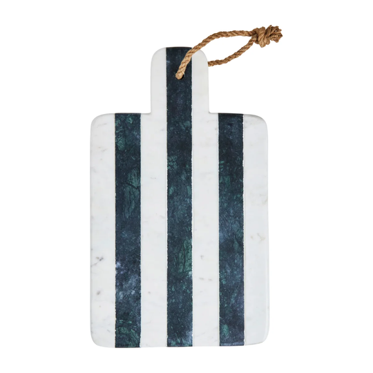 RICE Rice leikkuulauta marmori 20 x 35,5 cm Green stripes