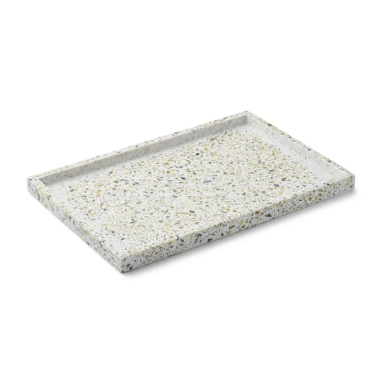 Humdakin Humdakin Terrazzo -tarjotin 30x20 cm Green-white