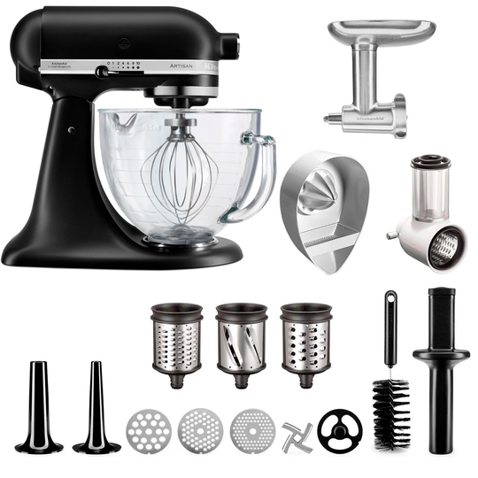 KitchenAid KSM156EBM Artisan yleiskone + lisävarustepaketti