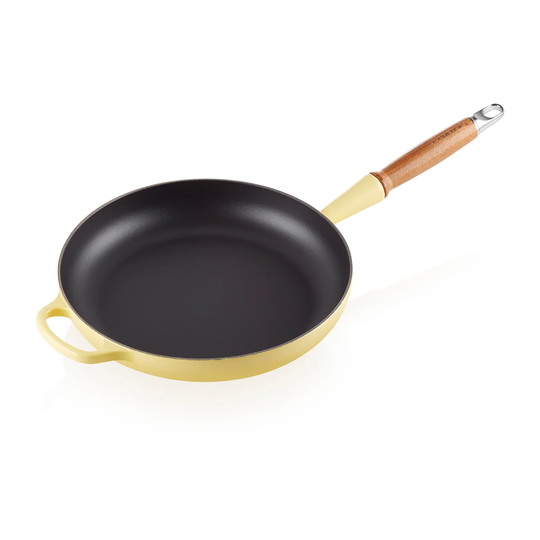 Le Creuset Le Creuset Signature -paistinpannu puukahvalla 28 cm Soleil