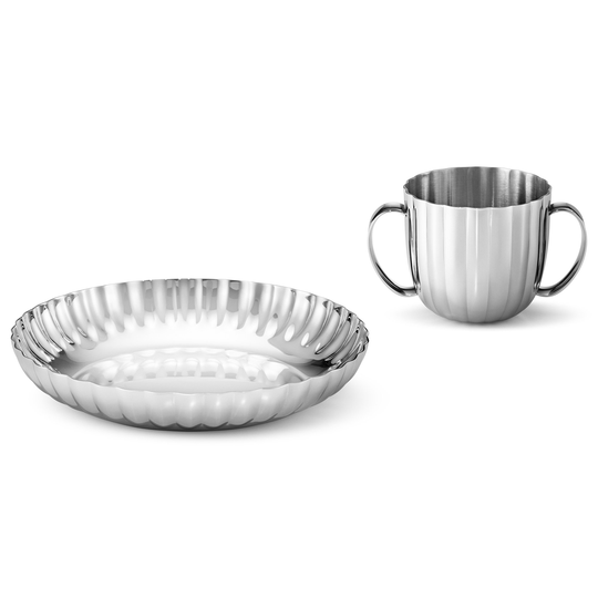 Georg Jensen Bernadotte lasten lautanen & muki